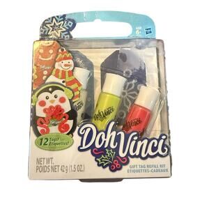 Play Doh DohVinci Gift Tag Kit Holiday Christmas NEW‎